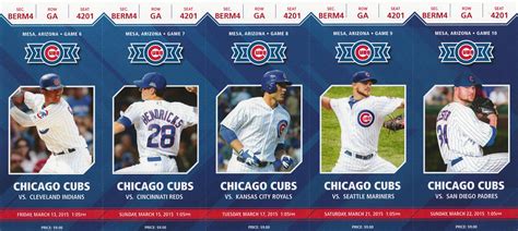 chicago cubs spring training game tickets